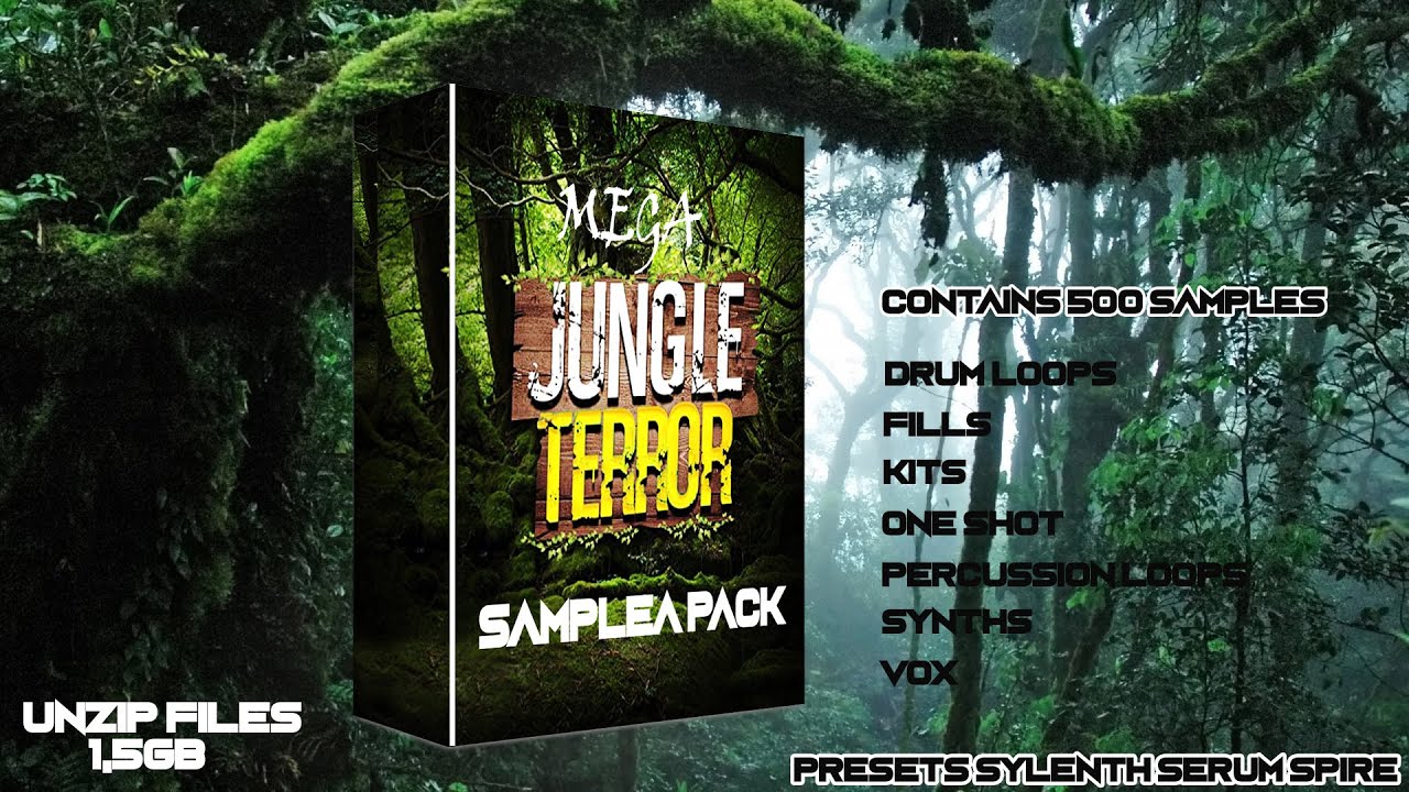 MEGA JUNGLE TERROR SAMPLE PACK - 500 SAMPLES + PRESETS EXCLUSIVE (BARONG FAMILY) Inspired by WIWEK