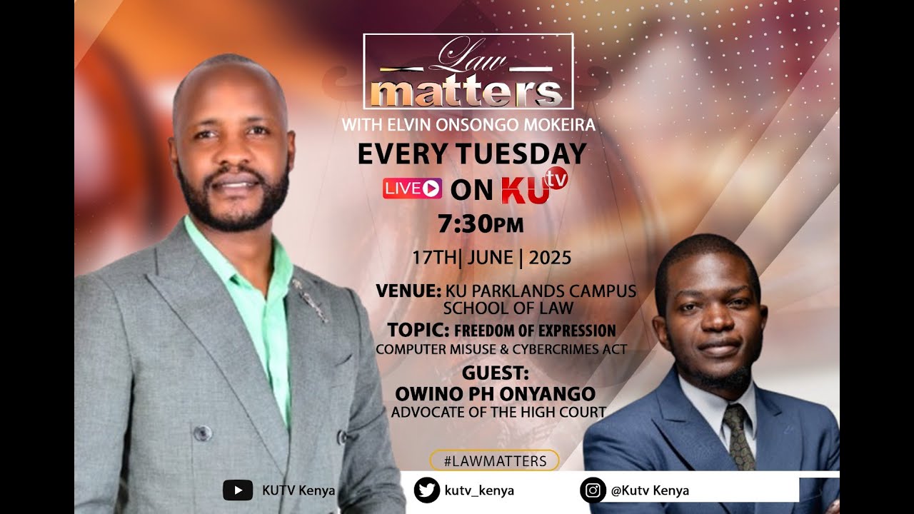 LAW MATTERS ||FREEDOM OF EXPRESSION - COMPUTER MISUSE AND CYBERCRIMES ACT