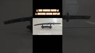 ⚔️ Mini Samurai Sword Unboxing | Beautiful Display Piece with Stand #Shorts