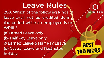 100 MCQ OVER VERLOFREGELS: VOOR CENTRALE OVERHEIDSWERKNEMERS CCS VERLOFREGELS 1972 voor departeme...