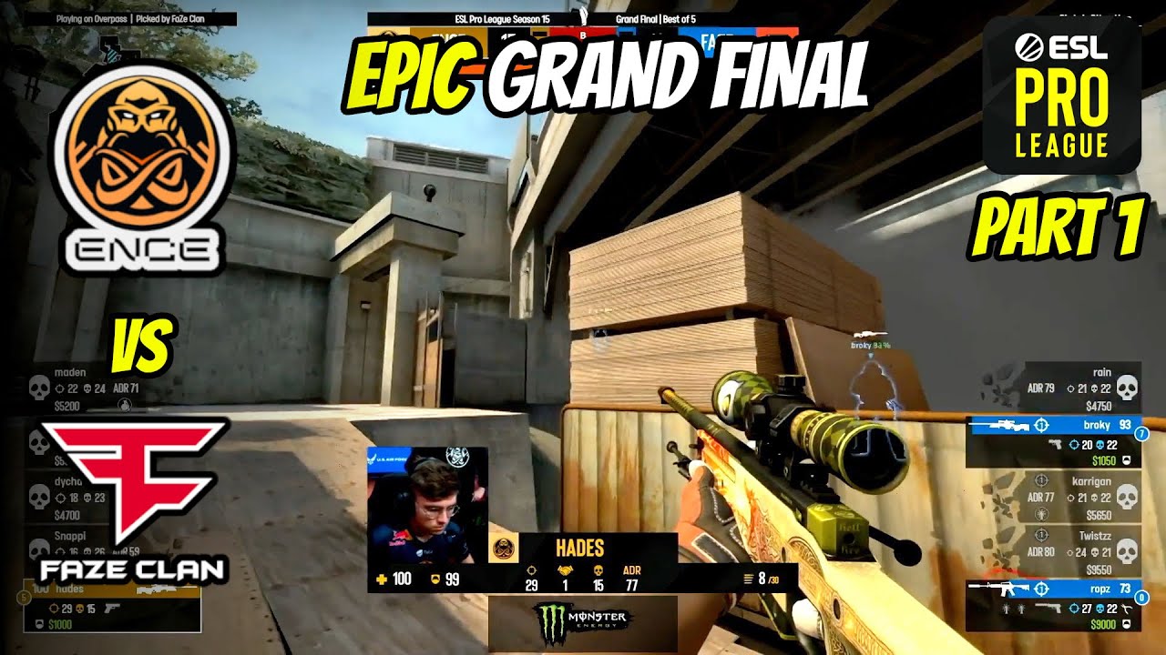 EPIC GRAND FINAL! - Ence vs FaZe | ESLPro League | Part #1