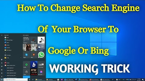 How to Change Your Browser Search Engine To Google or Bing | chrome | Edge | Firefox | #tutorial
