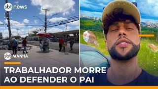 Video homem-morre-esfaqueado-ao-defender-o-pai-durante-discussao-em-feira-sbt-manha
