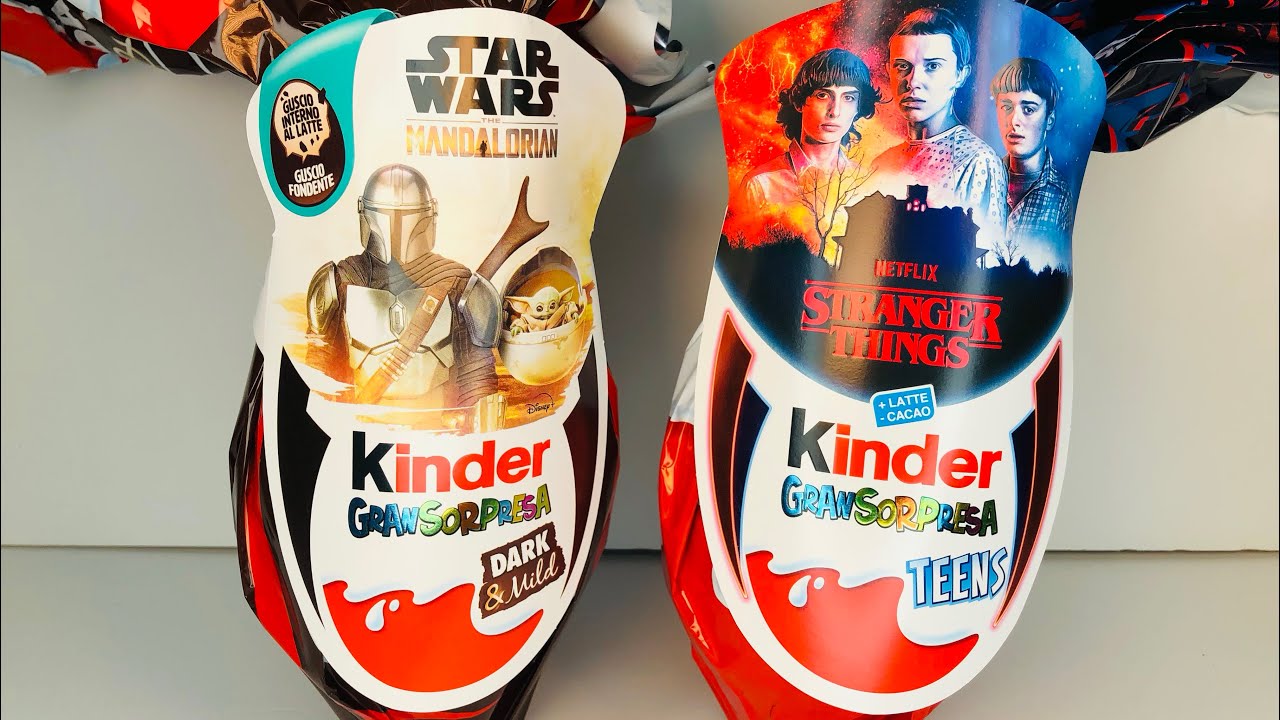 2023 ПАСХА Гигантские Киндеры из Италии. Star Wars, Netflix Stranger Things. Kinder GRANSORPRESA 23