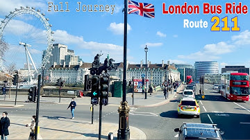 London Bus Ride 🇬🇧 Route 211 - Hammersmith towards Waterloo | Full Journey