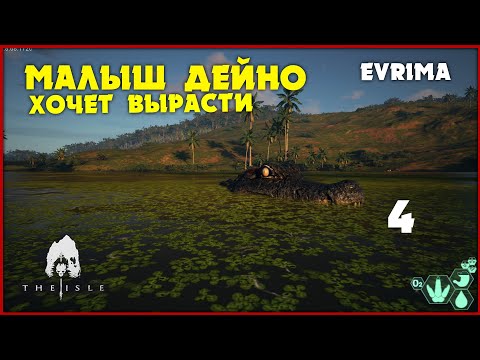 Видео: Маленький дейнозух избегает неприятностей [The Isle Evrima] #4