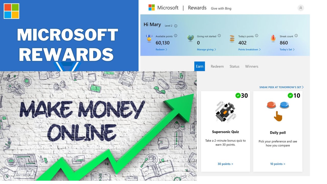 online income ||Microsoft rewards || - YouTube