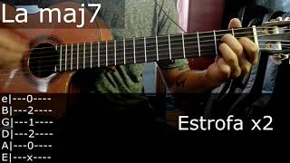 Video thumbnail of "Como tocar Zambita pa' mi universo (Orellana Lucca) | Guitarra base - Acordes + Tab"