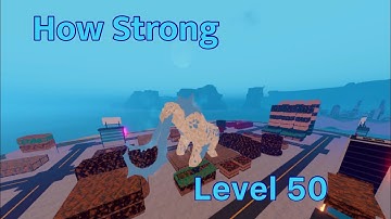 How Strong Level 50 Frozen Behemoth | Kaiju Universe Roblox |
