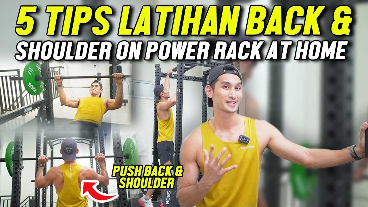 Shoulder Exercises Rack 5 LATIHAN BACK & SHOULDER ON POWER RACK AT HOME - YouTube