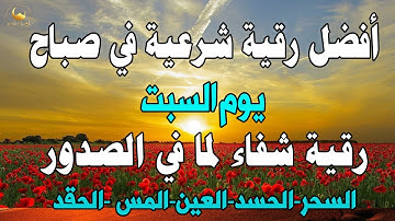 أفضل رقية شرعية في صباح يوم السبت علاج الحسد_السحر_العين _حفظ وتحصين للمنزل _القارئ سعيد حمدان