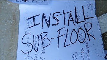 #39 SKOOLIE BUS CONVERSION | INSTALLING THE SUBFLOOR!
