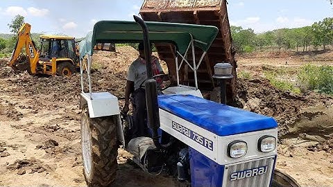 Jcb 3dx Loading Soil On Mahindra And Swaraj Tractors | Jcb Video | JCB | All about Tractors and Jcb