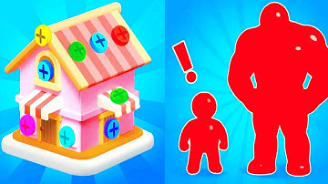 Tall Man Run  vs  Screwdom 3D Max Levels Unlocked Gameplay 😯 (Inside tricks to fast player)