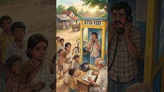 90s Village STD ISD Phone Booth 📞 | Nostalgic Tamil Village Life | Ghibli Style Animation