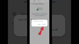 WhatsApp 2 step verification kaise off kare | Turn off two step verification #2stepverification