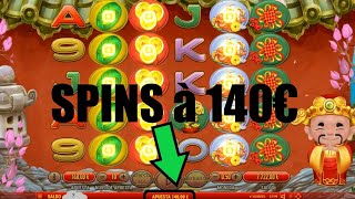 MISE MAXI à 140€ le SPIN joué ?️?️?️ Machine à sous FA CAISHEN DELUXE ?️?️?️ GROS GAIN GAGNANT ?