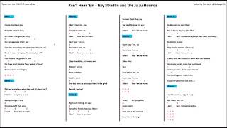 Can't Hear 'Em - Izzy Stradlin and the Ju Ju Hounds (Guitar Tab)