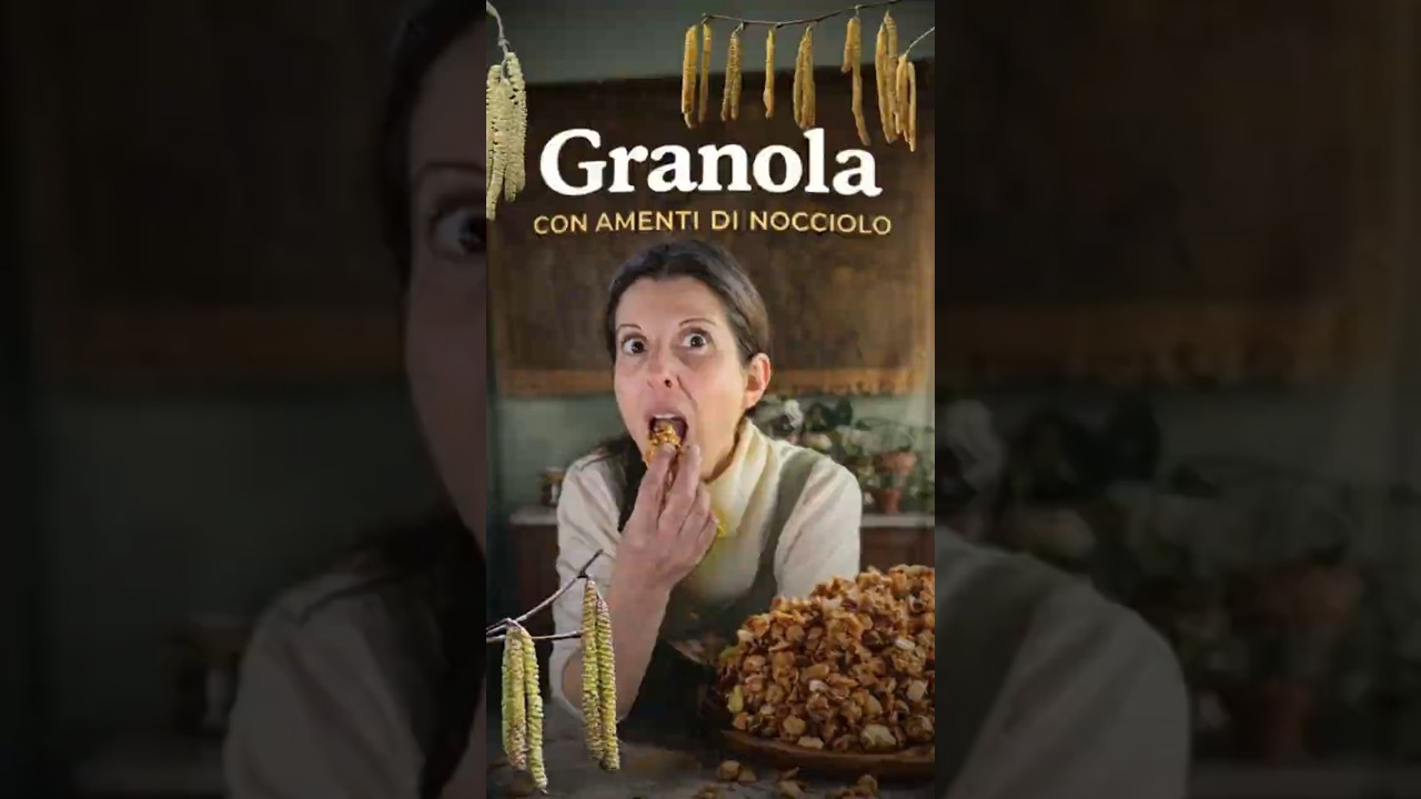GRANOLA selvatica agli amenti di NOCCIOLO: il SUPERFOOD del bosco #benesserenaturale #superfoods