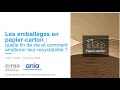 Webinar les emballages en papiercarton