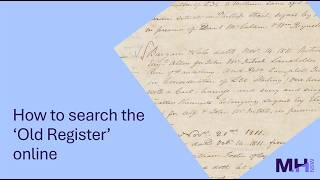 How to search the ‘Old Register’ online