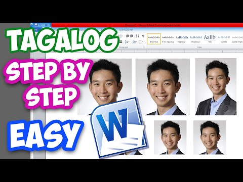 2x2 photo using MS Word Tutorial -Tagalog