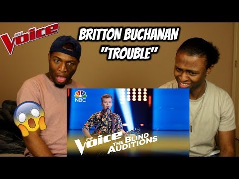The Voice 2018 Blind Audition - Britton Buchanan: “Trouble” (REACTION)