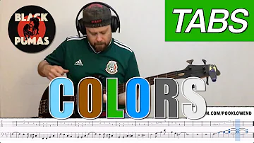 "Colors" bass tabs cover, Black Pumas [PLAYALONG]