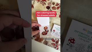 Discover vibrant mini coloring books for stress relief
