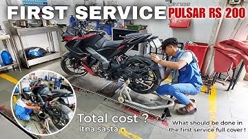 FIRST SERVICE OF NEW BAJAJ PULSAR #RS200 2025 | RAMPAGE MOTO 