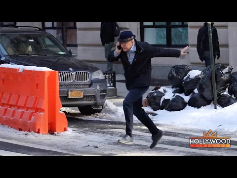 Steve Martin films Comedic Scene for 'Only Murders in the Building' in New York City