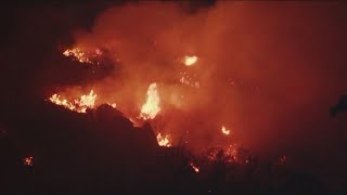 Springs Fire | Fire crews battle brush fire in Lawson Valley, evacuation orders underway - 10 p.m. u