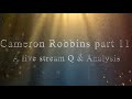 Cameron robbins part 11 a live stream q  analysis
