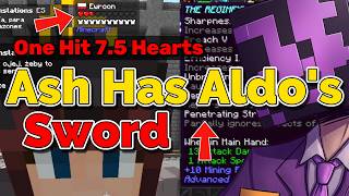 Ashswag Obtains Aldo's Sword almost 1 shots on QSMP 2 Minecraft