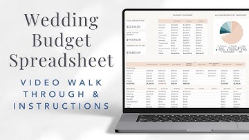Wedding Budget Planning Spreadsheet Tutorial in Google Sheets and Excel