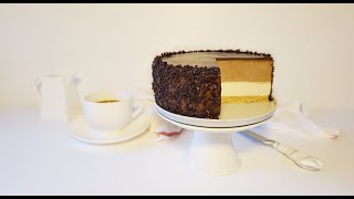 CHEESECAKE CU CIOCOLATĂ ȘI VANILIE - Retetă Fără Coacere   [Turn on subscription]