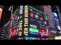 Xavire de france remercie ses soutiens dans un spot diffus  times square manhattan new york