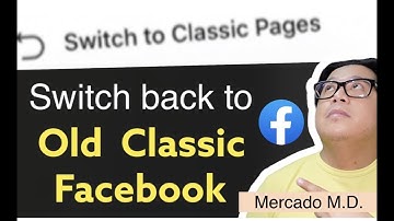 How to switch back to Old Classic Facebook Page ( New Page Experience to Old Classic Page )