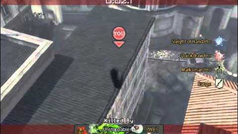 Mw3 - Insane throwing knife kill on the map Lockdown!