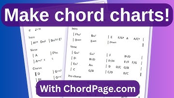 How to Use ChordPage – Create Chord Charts for Your Band in Minutes!