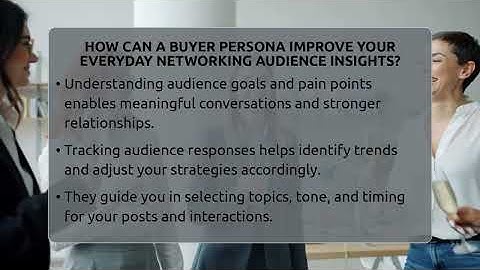 How Can A Buyer Persona Improve Your Everyday Networking Audience Insights? - Everyday-Networking