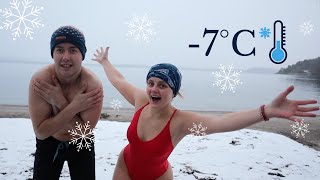 Swimming In Cold Water... In February.. In Norway - vlog 26