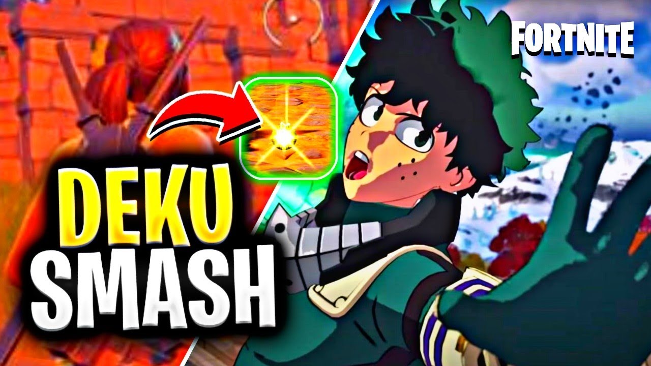 BOKU NO HERO NOVA COLLAB NO FORTNITE! DEKU SMASH E O ITEM MAIS FORTE DO ...