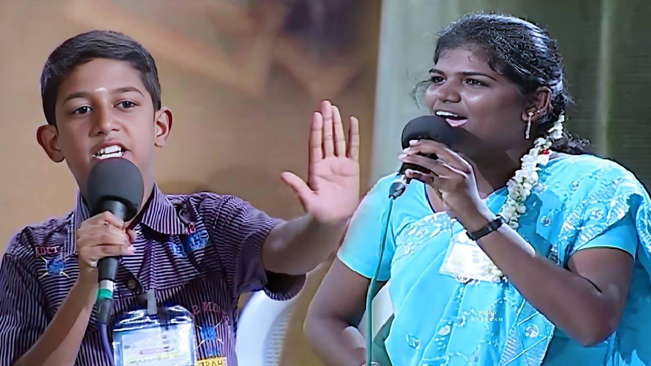 நிறுத்து நிறுத்து...! அறந்தாங்கி நிஷாவின் வாயை அடைத்த சிறுவன்! வியந்து பார்த்த T.ராஜேந்தர் #Debate