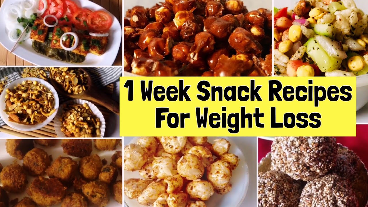 7 Healthy Snacks Recipes For Weight Loss | Easy & Simple Indian Vegetarian Snack Recipes | Hindi