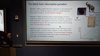 Vijay Balasubramanian   Complexity, Quantum Mechanics and the Structure of Space Time Part I
