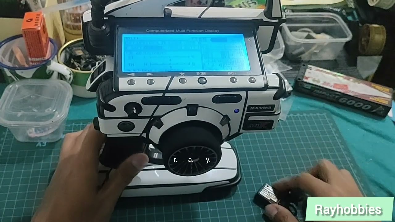 Rayhobbies Testing Transmiter Remote RC Sanwa M11X - Remote RC keren