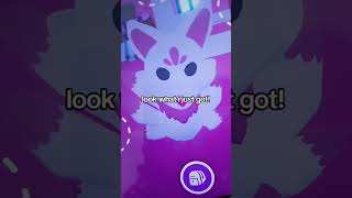 finally got a ride kitsune 😳💜 #adoptme #velvethexx #rarepets #ridepet