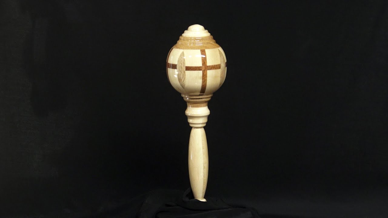 Woodturning Grand Niece Maeve Baby Rattle - YouTube