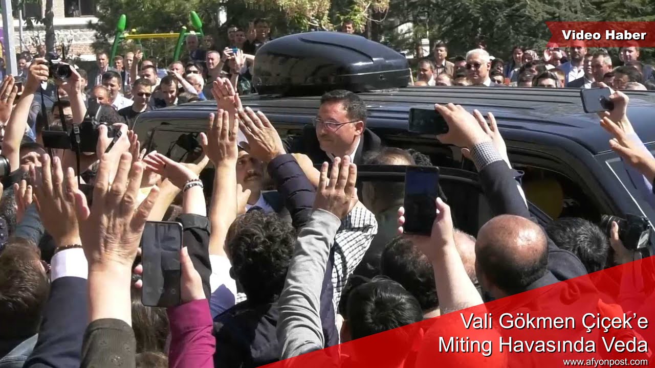 Vali Gökmen Çiçek’e Miting Havasında Veda